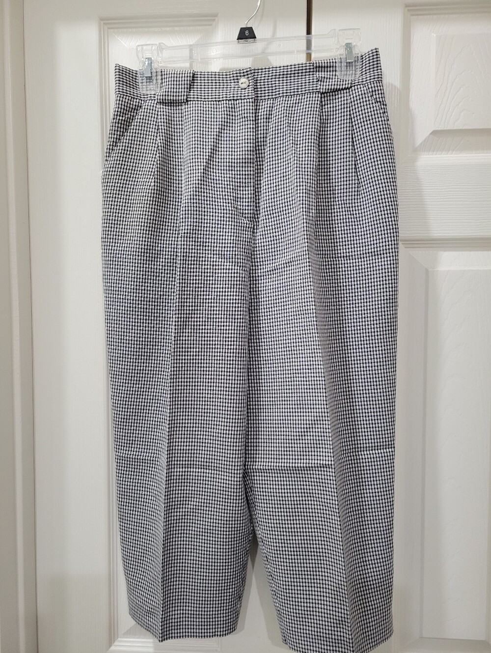 Vintage 80s / 90s Gingham, high-waisted Capris Mina Riel Canada